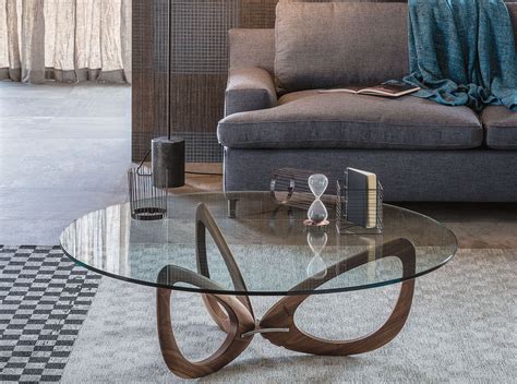 Helix Glass Modern Coffee Table by Cattelan Italia - MIG Furniture