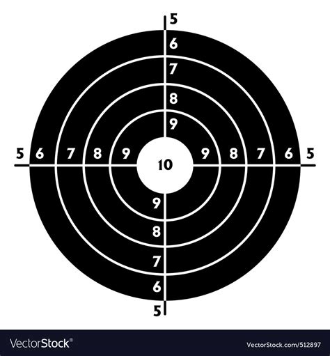 Target for shooting practice Royalty Free Vector Image