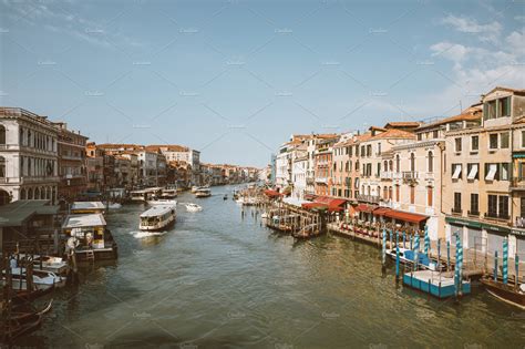 Panoramic view of grand canal featuring architecture, beautiful, and boat | Architecture Stock ...