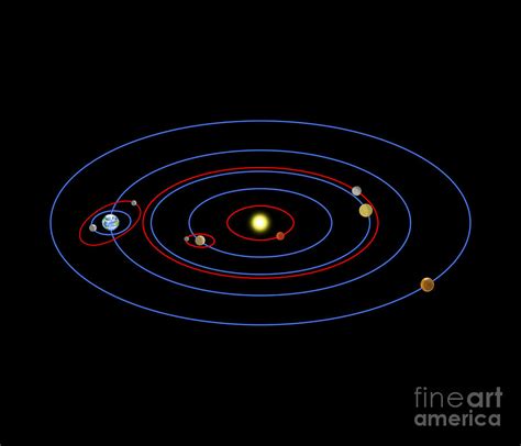 Artwork Of The Solar System & Hypothetical Planets Photograph by ...