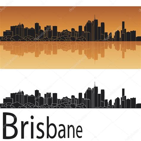 Brisbane skyline — Stock Vector © paulrommer #20428963