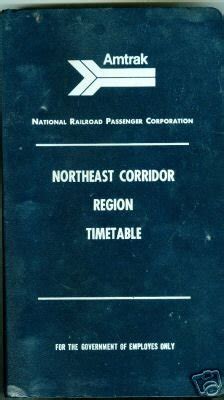 AMTRAK-NORTHEAST CORRIDOR REGION EMPLOYES TIMETABLE-#1 | #42231188