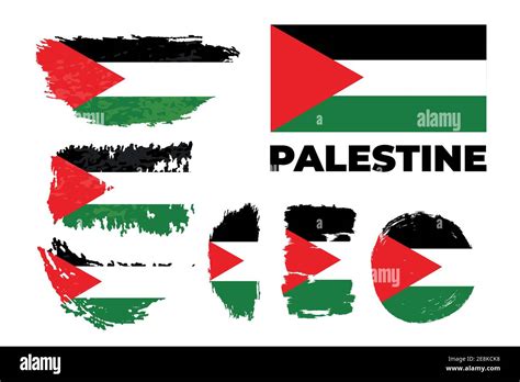 Palestine flag graffiti Stock Vector Images - Alamy