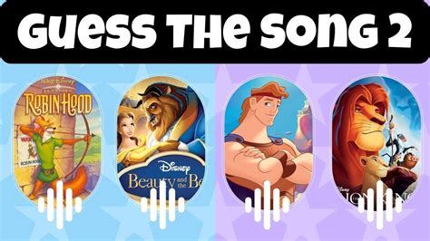 🔮Guess The Disney Song 2 🏰 Trivia Quiz Challenge - YouTube