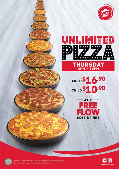 Pizza Hut S'pore has all-you-can-eat Pizza Buffet every Thursday at $16.90 per person | Great ...