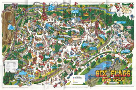 Theme Park Brochures Six Flags Over Texas - Theme Park Brochures