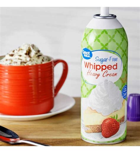 Great Value Sugar-Free Whipped Heavy Cream, 6.5 oz