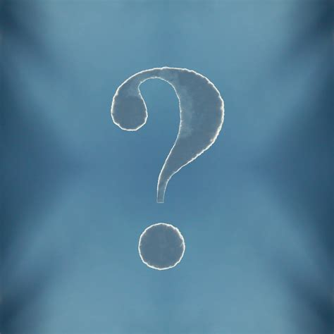 Cloud Question Mark Free Stock Photo - Public Domain Pictures