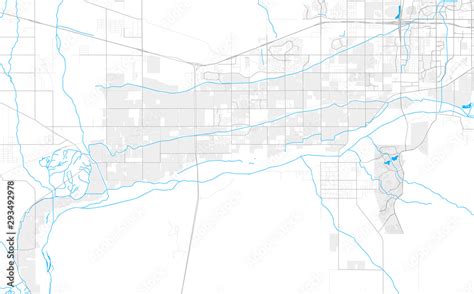 Rich detailed vector map of Buckeye, Arizona, USA Stock Vector | Adobe ...