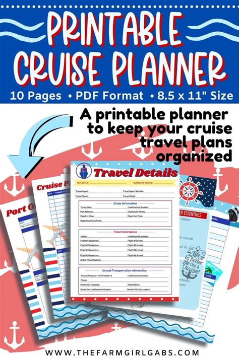 Printable Cruise Planner – Farm Girl Designs