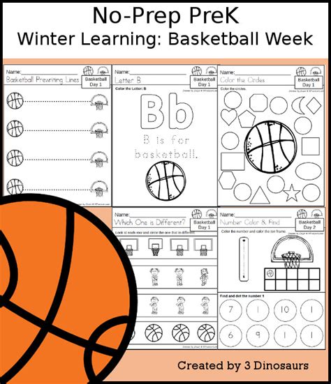 Basketball Themed Math Worksheets | Activity Shelter - Worksheets Library