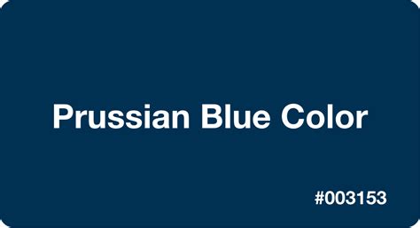 Prussian Blue Color HEX Code #003153