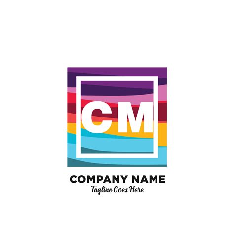 CM initial logo With Colorful template vector. 21072034 Vector Art at ...