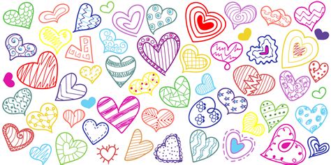 Heart Doodle Free Vector Art - Frebers