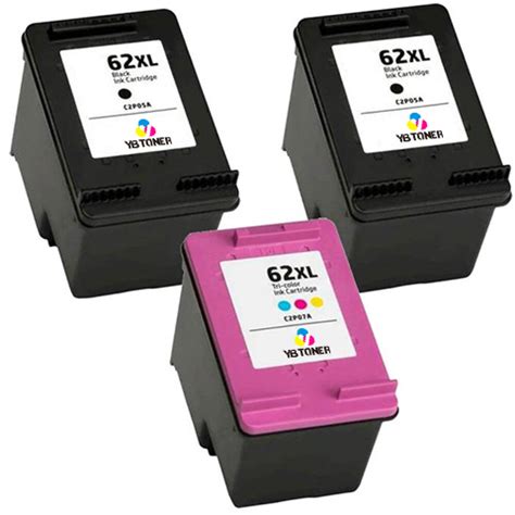 HP 62XL Ink Combo Pack of 5 - With Chip - Firmware Safe