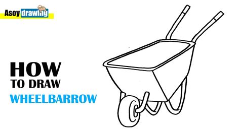 Wheelbarrow Drawing Easy