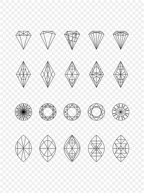 Diamond Line, Diamond, Diamond, Line Drawing PNG Transparent Clipart ...