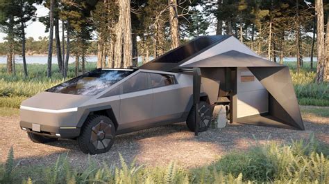 The Tesla Cybertruck Turns Into the Ultimate Micro Home