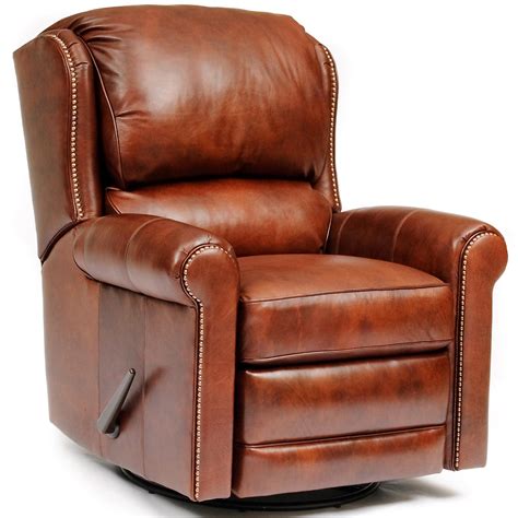 Smith Brothers 720L Casual Leather Swivel Glider Reclining Chair | Saugerties Furniture Mart ...