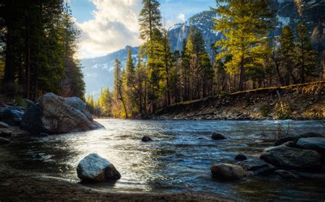 nature, Landscape, River, Mountain, Trees, HDR Wallpapers HD / Desktop ...