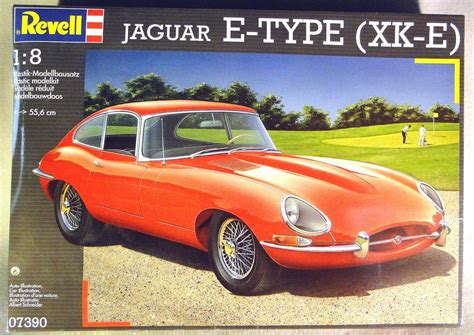 Revell Germany 1/8 Jaguar E-Type (XK-E) Large Scale Plastic Model Kit ...