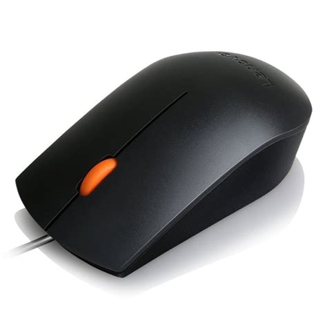 Lenovo 300 USB Mouse Plug & Play USB Mouse, High Resolution 1600 DPI Optical Sensor, 3-Button ...