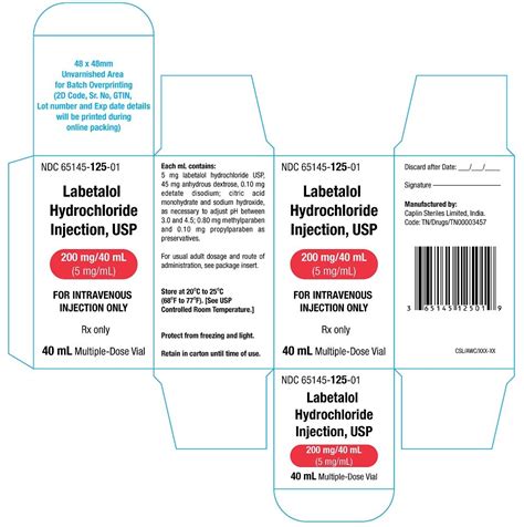 Labetalol - FDA prescribing information, side effects and uses