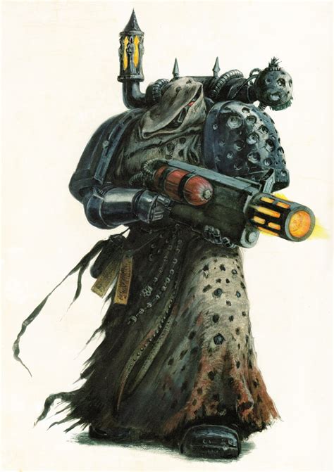 Warhammer 40k artwork — The Fallen Angel by David Gallagher