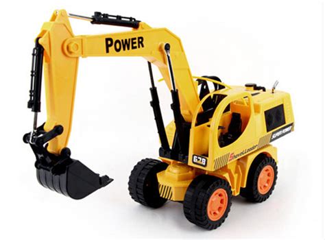 2015 new free shipping 4CH RC excavator remote control tractor trailer truck toy cars for kids ...