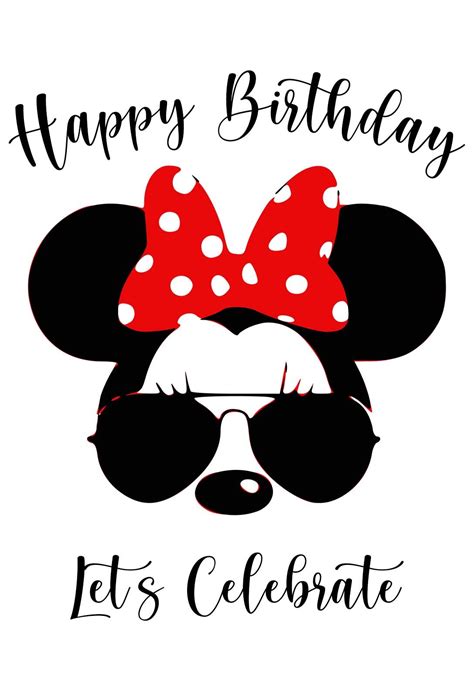 Mickey Mouse Birthday Card Printable