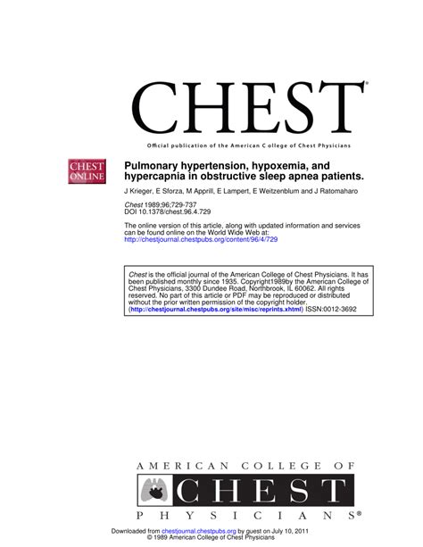 (PDF) Pulmonary hypertension, hypoxemia, and hypercapnia in obstructive sleep apnea patients