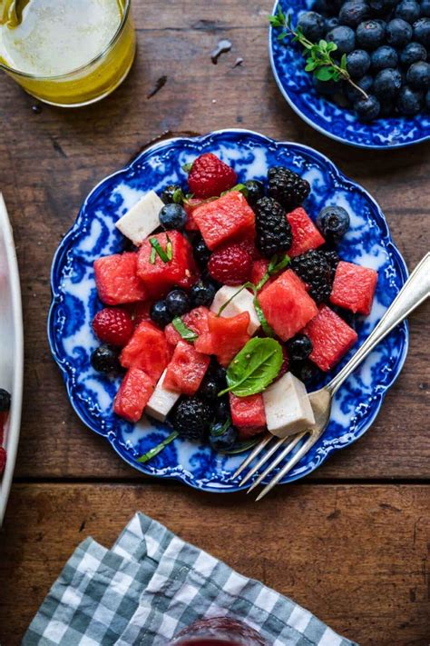 Watermelon Blueberry Salad - Crowded Kitchen