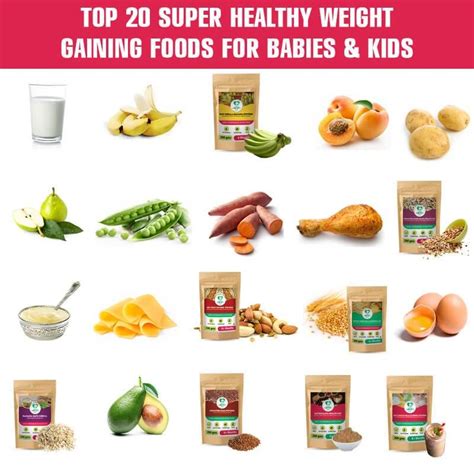 20 Super Healthy Weight Gain Foods for Babies and Kids | Healthy weight gain foods, Weight gain ...