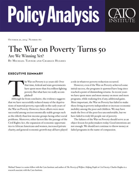 The War on Poverty Turns 50: Are We Winning Yet?