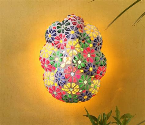 Buy Multicolor Ganesh Ji Wall Mounted Lamp (Multi Colour) Online in ...