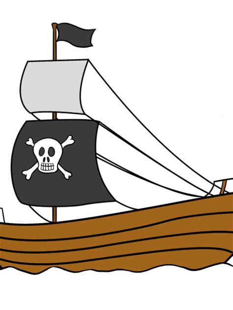 Easy Pirate Ship Step-by-Step Tutorial - Easy Drawing Guides