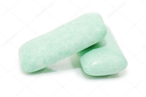 Chewing gum with fresh spearmint Stock Photo by ©voronin-76 2955396