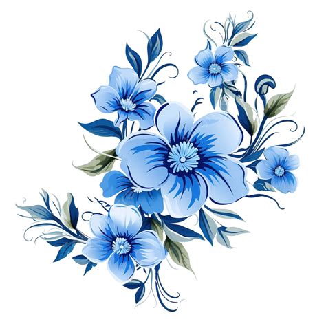 Blue Flower Clip Art, Blue Flower, Blue, Flowers PNG Transparent Image ...