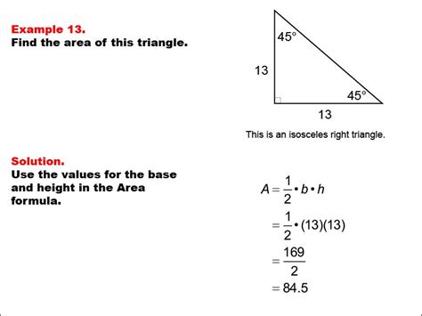 Math Example--Area and Perimeter--Triangles: Example 13 | Media4Math