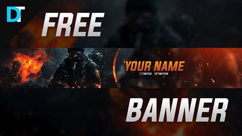 Free Youtube Gaming Banner Template Of Free Youtube Banner Template ...