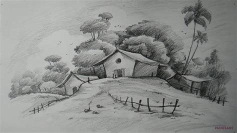 Landscape Pencil Drawing Nature (Page 6) HD wallpaper | Pxfuel