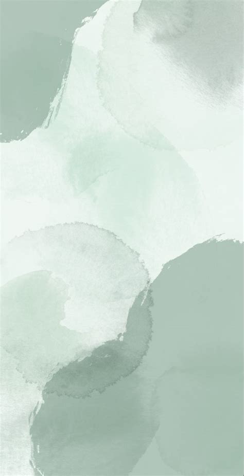 an abstract painting with white and green colors