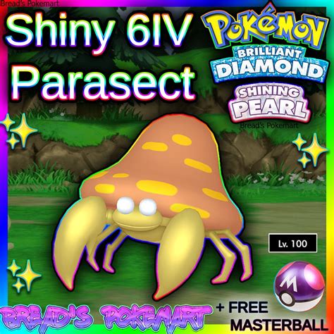 Shiny PARASECT 6IV / Pokemon Brilliant Diamond and Shining - Etsy