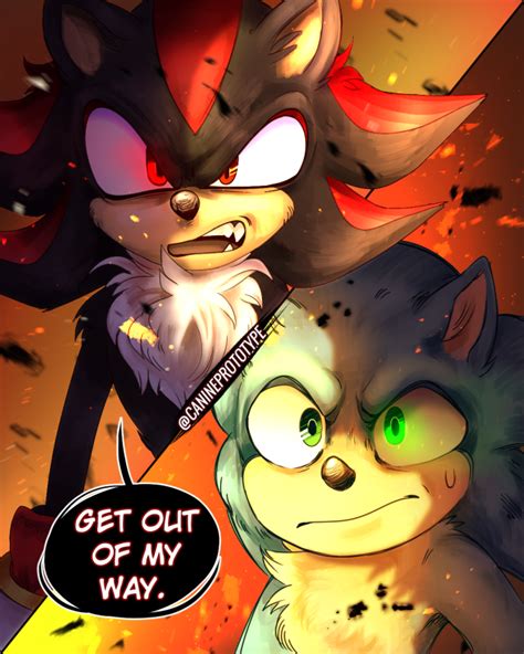 SHADOW VS SONIC I drew up a scenario in the movie’s style! I hope you like it :D (PS: ALWAYS ...