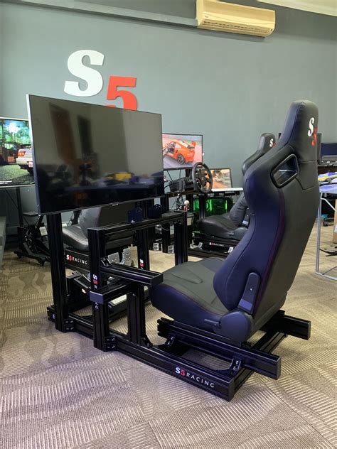 S5 Aluminium Sim Racing Cockpit / wheelstand / driving simulator rig ...