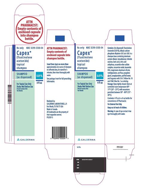 Capex Shampoo: Package Insert / Prescribing Information