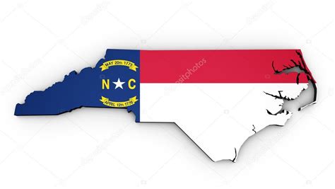 North Carolina State Flag Map — Stock Photo © NiroDesign #107391742