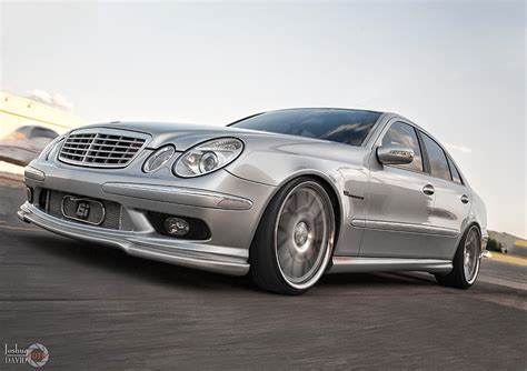 Mercedes-Benz W211 E55 AMG with Vossen wheels | BENZTUNING