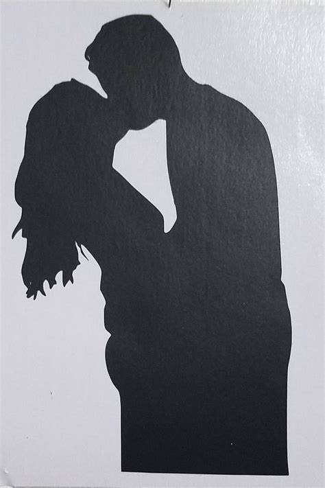 Pin by Sabrina Kiefer on Hochzeit | Silhouette drawing, Shadow painting, Silhouette art