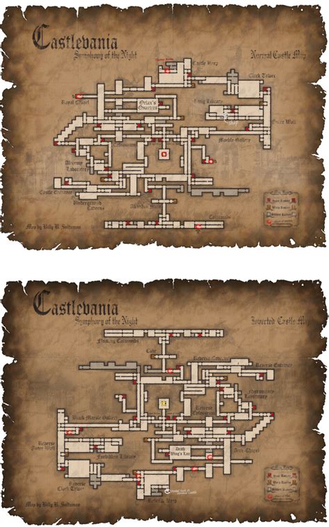 Castlevania: SotN Fancy map by Billysan291 on DeviantArt